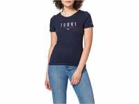 Tommy Jeans Damen TJW ESSENTIAL SKINNY LOGO TEE T-Shirt, Marineblau (Twilight...