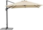 Schneider Sonnenschirm Rhodos Twist, natur, 300 x 300 cm quadratisch, 730-02,...