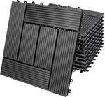 CASARIAŽ WPC Fliesen 30x30 cm 11er Set 1m˛ Stecksystem Drainage Zuschneidbar