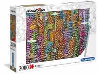 Clementoni 32565 Mordillo "Der Dschungel" – Puzzle 2000 Teile, buntes Legespiel