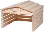 dobar&reg; M&auml;hroboter Garage aus Holz mit abnehmbarem Dach - Rasenroboter Unterstand