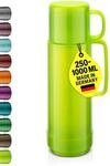 ROTPUNKT Isolierflasche 0,75 L mit integriertem Becher - Hochwertige Isolierkanne