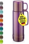 ROTPUNKT Isolierflasche 0,75 L mit integriertem Becher - Hochwertige Isolierkanne