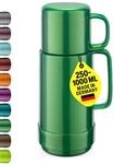 ROTPUNKT Isolierflasche 0,25 L mit integriertem Becher - Hochwertige Isolierkanne