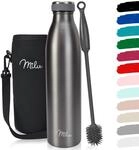 Milu Edelstahl Trinkflasche 350ml 500ml 750ml 1L 1,5L Thermosflasche, Isolierte