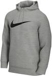 Nike Dri-FIT Kapuzenpullover Dk Grey Heather/Black L