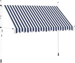 vidaXL Markise Einziehbar Gelenkarm 350 cm Sonnenschutz Klemmmarkise Balkon