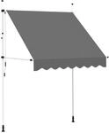 vidaXL Markise Einziehbar 200cm Balkonmarkise Klemmmarkise Sonnenschutz Garten