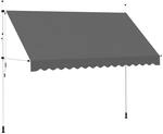 vidaXL Markise Einziehbar 350cm Balkonmarkise Klemmmarkise Sonnenschutz Garten