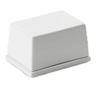 Continenta Butterdose aus Keramik, Butterschale f&uuml;r 125 g Butter, Gr&ouml;&szlig;e: 9,5 x 7 x