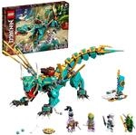 LEGO 71746 NINJAGO Dschungeldrache Bauset, mit Ninja Lloyd und Zane Minifiguren,