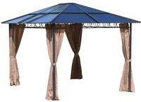 QUICK STAR 4 Seitenteile f&uuml;r Hardtop Pavillon 3x3,6m Doppelstegplatten...