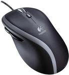 Logitech M500 PC-Maus mit Kabel, USB-Anschluss, 1000 DPI Laser-Sensor, 7 Tasten,