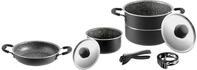 BRUNNER Alu Kochtopfset Kochgeschirr Campingt&ouml;pfe Topfset Pirate 6+1&Oslash;18