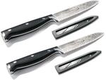 Genius A21365 Nicer Dicer Knife 2 x Professional Allzweckmesser (13 cm, rostfrei) 