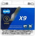 Fahrrad Kette, KMC Fahrradkette, &rsaquo;X9 EPT, 1/2" x 11/128", 114 Glieder, 9-fach,