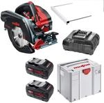 Mafell Akku Handkreiss&auml;ge K 65 18M bl im T-MAX mit 2 x 18V Akku Ladeger&auml;t 91B701