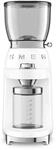 Smeg, Kaffeemühle CGF01WHEU, konisches Edelstahlmahlwerk, 30 Mahlgrad Einstellungen, Smeg, Kaffeemühle CGF01WHEU, konisches Edelstahlmahlwerk, 30 Mahlgrad Einstellungen,