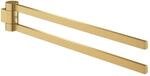 GROHE Handtuchhalter, doppelt, drehbar, mit Starlight-Finish, Kratzfest, 44 x 7,5 x 3