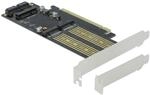 Delock PCI Express x16 Karte zu 1 x M.2 Key B + 1 x NVMe M.2 Key M + 1 x mSATA -