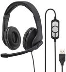 Hama HS-USB300 PC-Headset USB schnurgebunden, Stereo On Ear Schwarz, Universal
