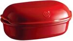 Emile Henry EH349501 Brot, handgefertigt, Keramik, Rot, Grand Cru, 5 Liter