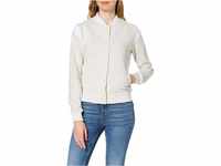 Urban Classics Damen Ladies Inset Sweat Jacket College-Jacke, lightgrey/White, XL
