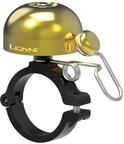 LEZYNE Classic Brass Bicycle Bell, Brass Hammer, Aluminum Bolt-On Mount,...