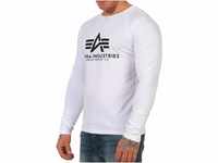 Alpha Industries Herren Basic T-LS Longsleeve T-Shirt, White, 56