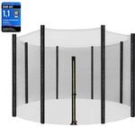 SONGMICS Ersatznetz f&uuml;r rundes Trampolin, &Oslash; 366 cm, Sicherheitsnetz f&uuml;r 8...