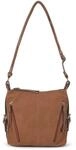 TOM TAILOR Caia Damen Umh&auml;ngetasche Crossbody Bag Mittelgro&szlig; Cognac Braun
