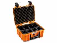 B&W Transportkoffer Outdoor - Typ 3000 Orange - mit variabler Facheinteilung -