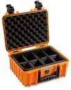 B&W International Mehrzweckkoffer Outdoor Typ 3000 (PP.117) Orange - mit variabler