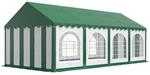 Festzelt Partyzelt 4x8 m Premium, hochwertige PVC Plane 750 N mit gr&uuml;nem Dach...