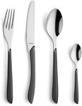 Kuppels PRISMA Besteck Set 6 Personen 24-teilig Schiefergrau, 18/0 Edelstahl