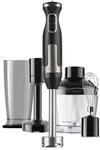 BLACK+DECKER - Stabmixer 1500W, 20 Stufen, Turbo, Eiszerkleinerer, Edelstahl