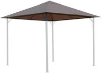 QUICK STAR Ersatzdach f&uuml;r Garten Pavillon 3x3m Taupe/Beigegrau RAL 7006 Antik