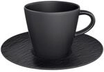 Villeroy & Boch Manufacture Rock Kaffeetasse mit Untertasse 2tlg.