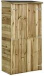 vidaXL Ger&auml;teschuppen Kiefernholz 85&times;48&times;177 cm