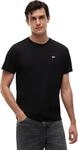 Tommy Jeans Herren T-Shirt Kurzarm TJM Classic Rundhalsausschnitt, Schwarz (Black), S