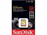 SanDisk Extreme SDXC Memory Card, Up to 150 MB/s, Class 10, U3, V30, 128 GB...