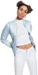 Urban Classics Damen Satin Bomber Jacke,Blau (babyblue 790),S