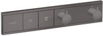 hansgrohe Unterputz Thermostat RainSelect, f&uuml;r 2 Funktionen, Brushed Black...