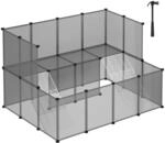 SONGMICS Freigehege f&uuml;r Kaninchen, Gehege f&uuml;r Kleintiere, 143 x 108 x 93 cm,