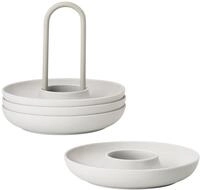 Zone Denmark Singles Eierbecher aus Silikon, Eierhalter, Stapelbar, 4er-Set mit