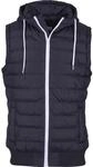 Urban Classics Small Bubble Hooded Vest Weste blackwhite, S