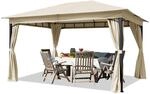 TOOLPORT Gartenpavillon 3x4 m ca. 180 g/m&sup2; Dachplane wasserdicht Pavillon - 4