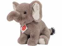 Teddy Hermann 90743 Elefant sitzend 25 cm, Kuscheltier, Plüschtier