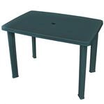 vidaXL Gartentisch Gr&uuml;n Kunststoff Terrassentisch Campingtisch Balkontisch