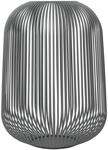 blomus Laterne Lito | Steel Gray | Gr&ouml;&szlig;e L | 33L x 33B x 45H cm | Kerzenhalter